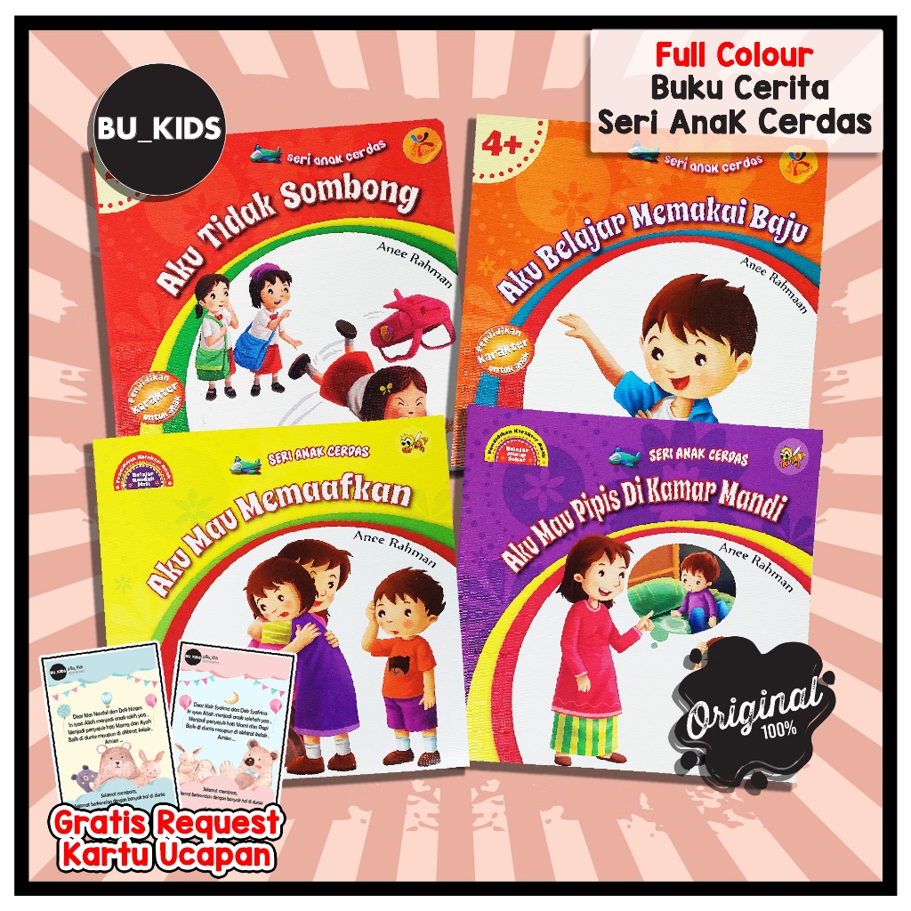 Buku Cerita Bergambar Seri Anak Cerdas Tk Paud