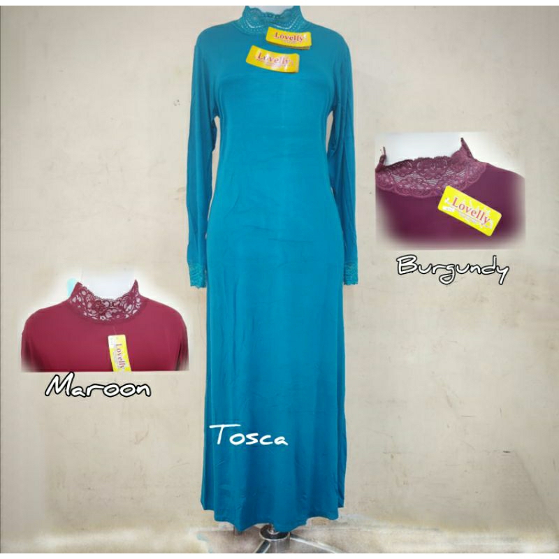 Manset Gamis Renda | Dalaman Gamis Wanita Renda | Baju Manset Gamis | Ukuran Inner Kaos Ukuran XL