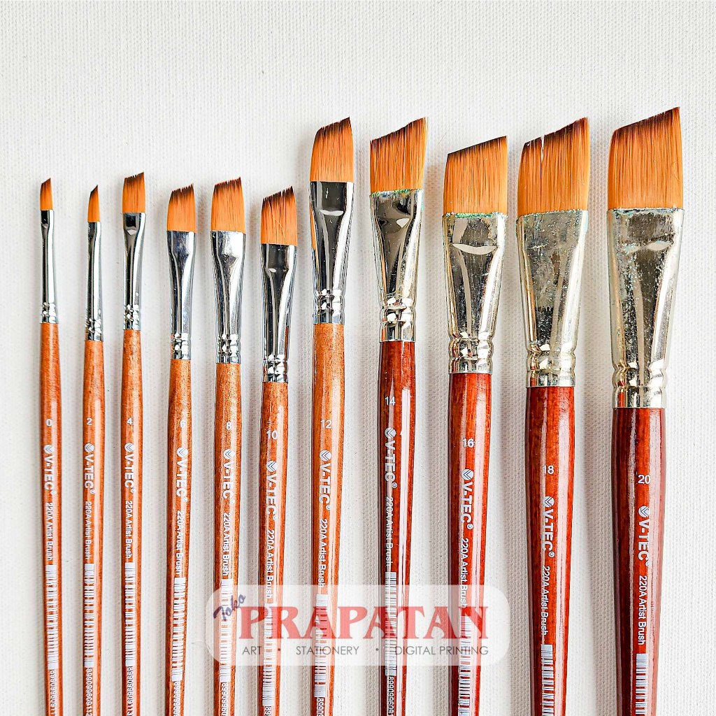 

Kuas Lukis V-TEC 220A Angular | V-TEC Angular Paint Brush