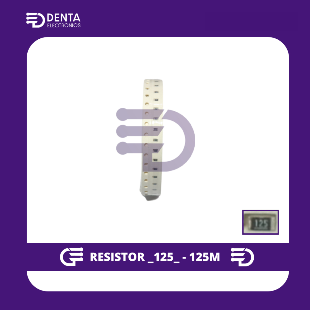 RESISTOR _125_ - 125M OHM 1/10W (Sepersepuluh) SMD0603 - 6PCS