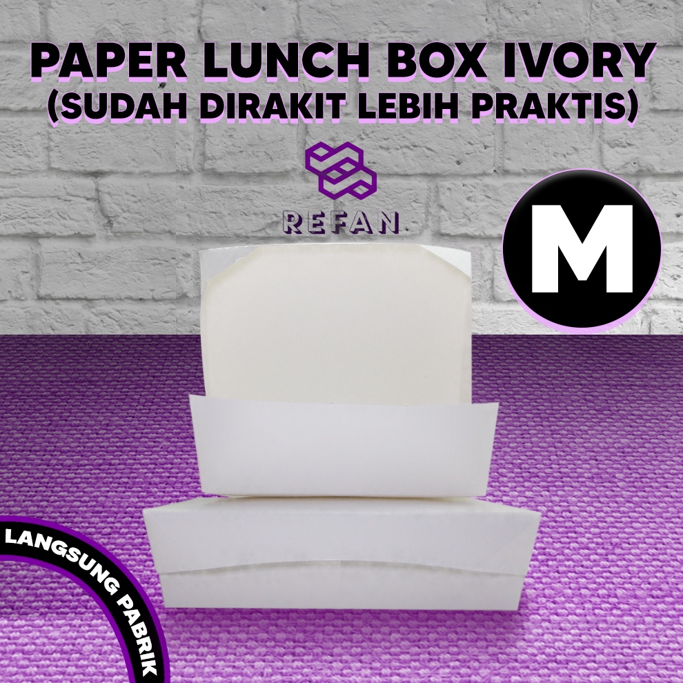 ART S53N PAPER BOX LUNCH UKURAN M  PAPER LUNCH BOX SIZE M  PAPER BOX PREMIUM