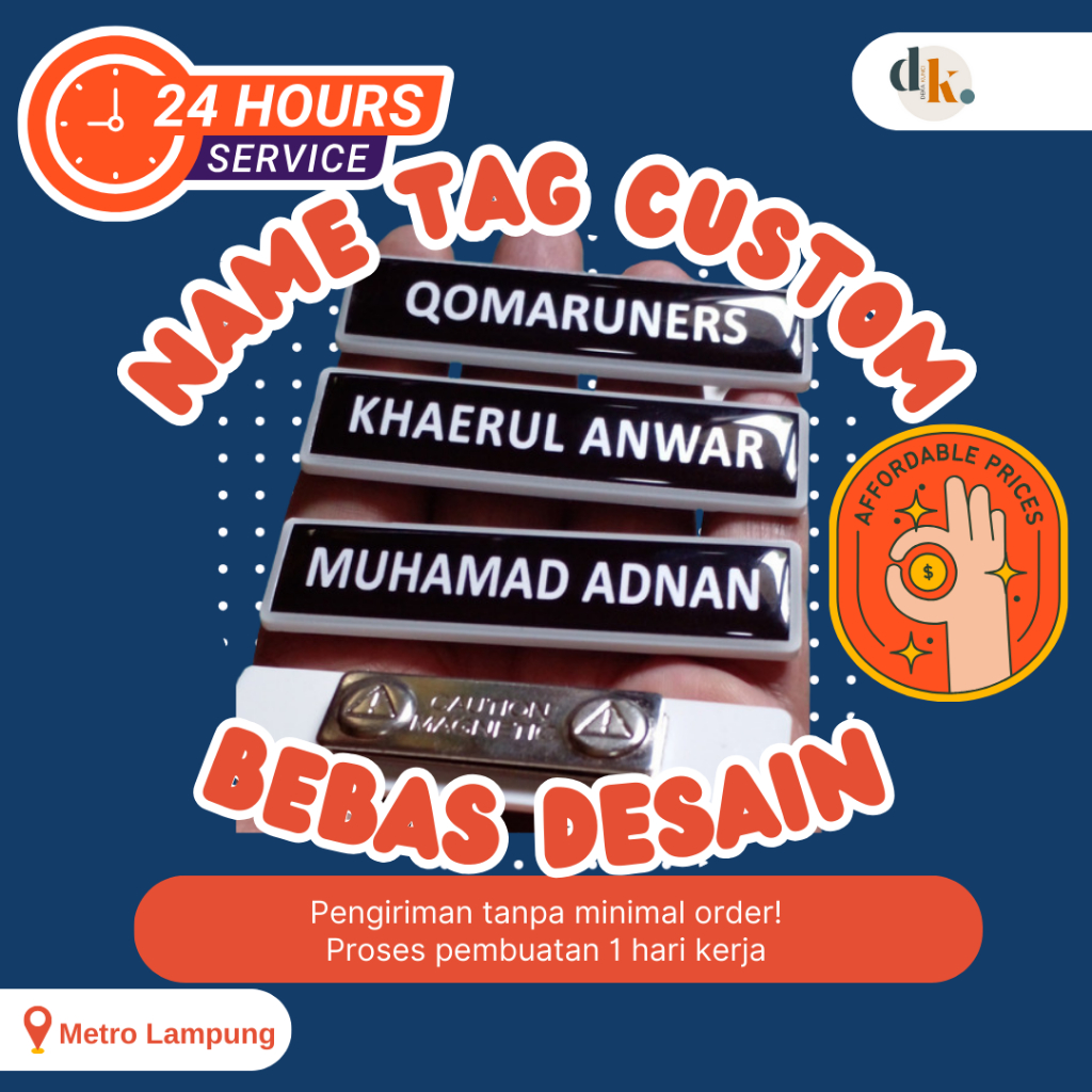 

Name Tag Custom Murah