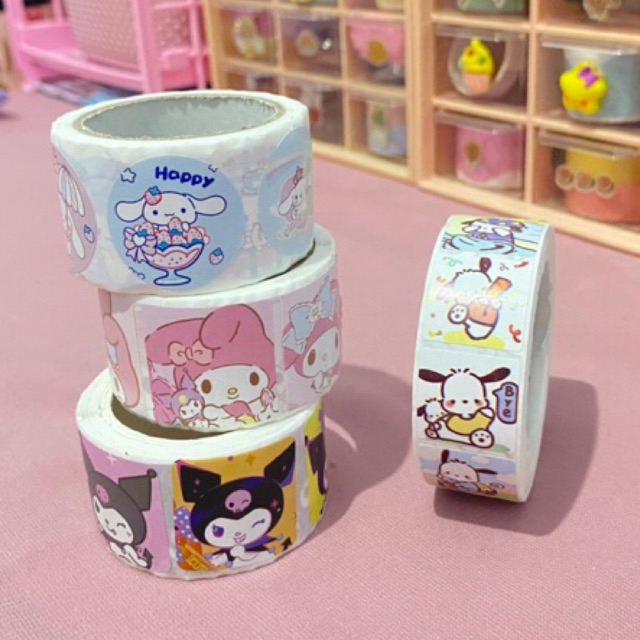 

500pcs Sticker Roll Sanrioo Sticker freebies