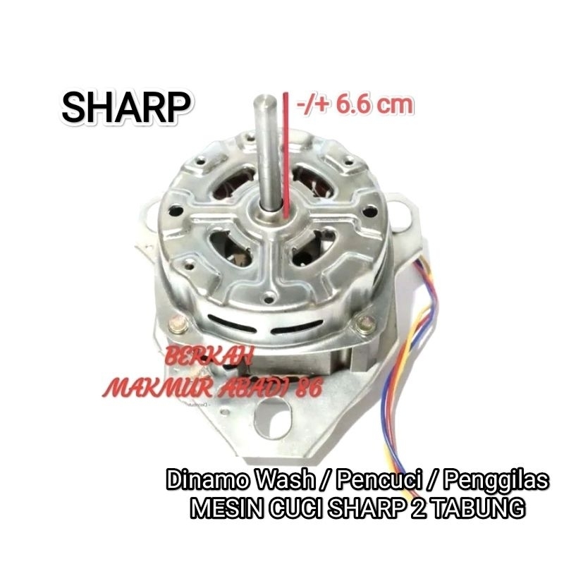 Dinamo Pencuci Mesin Cuci Sharp 2 Tabung Mesin / Motor Dinamo Wash / Penggilas Sharp