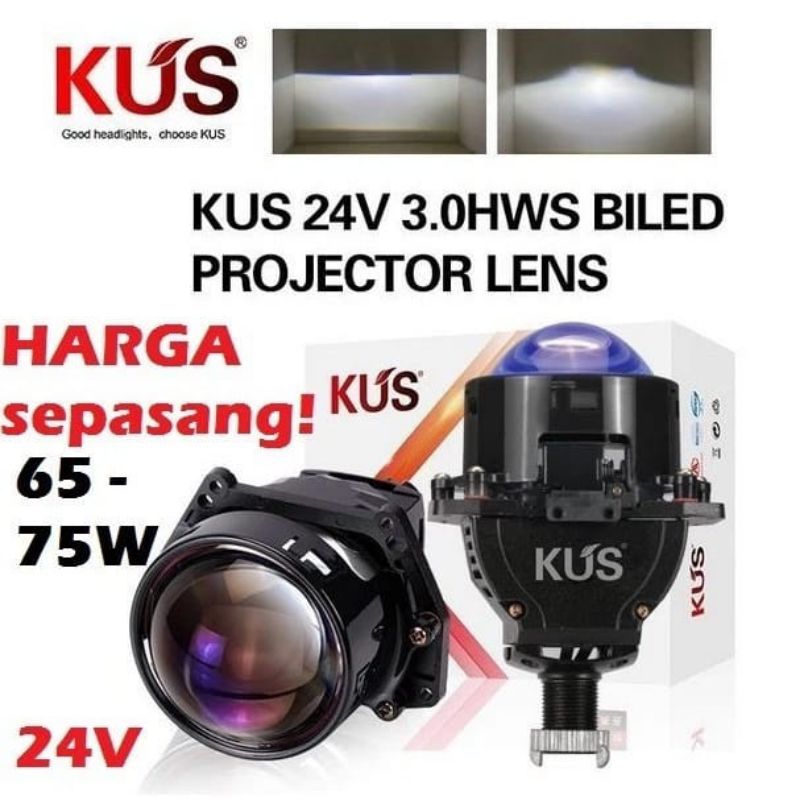 BILED KUS PROJECTOR 24  VOLT SOLUSI MOBIL  BUS & TRUK