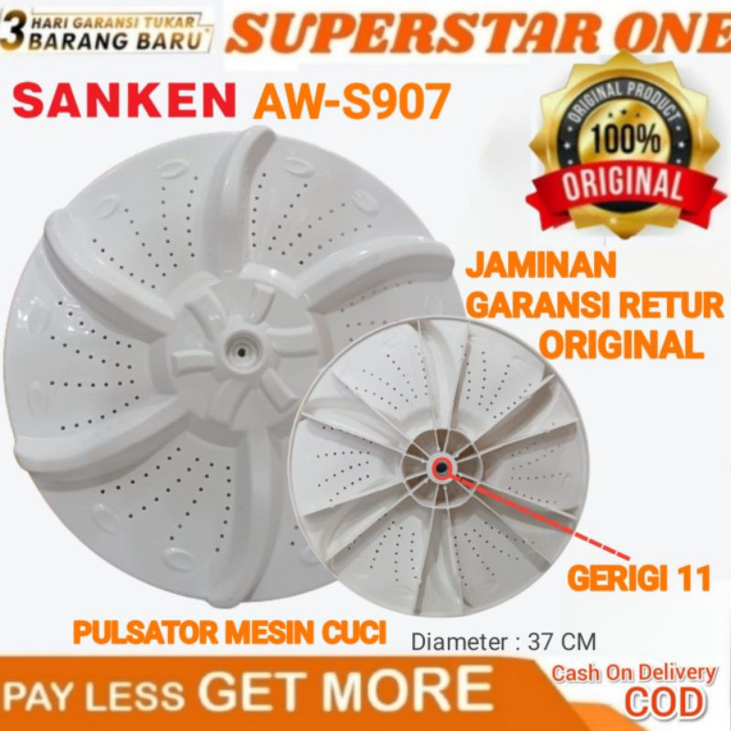 Pulsator Mesin Cuci Sanken Gerigi 11 Aw-S907/aw-s809