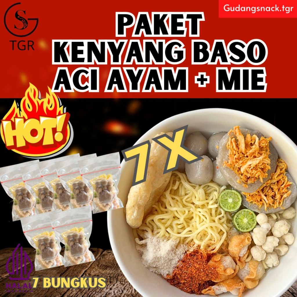 

Paket 7 Bungkus Baso Aci Ayam Suwir Mie Hotpot Instan Boci Ayam Mie Kaldu Food