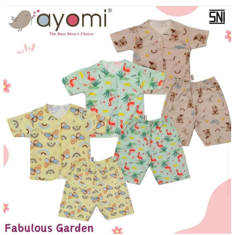 Ayomi Setelan Pendek NB Fabolous Garden serie