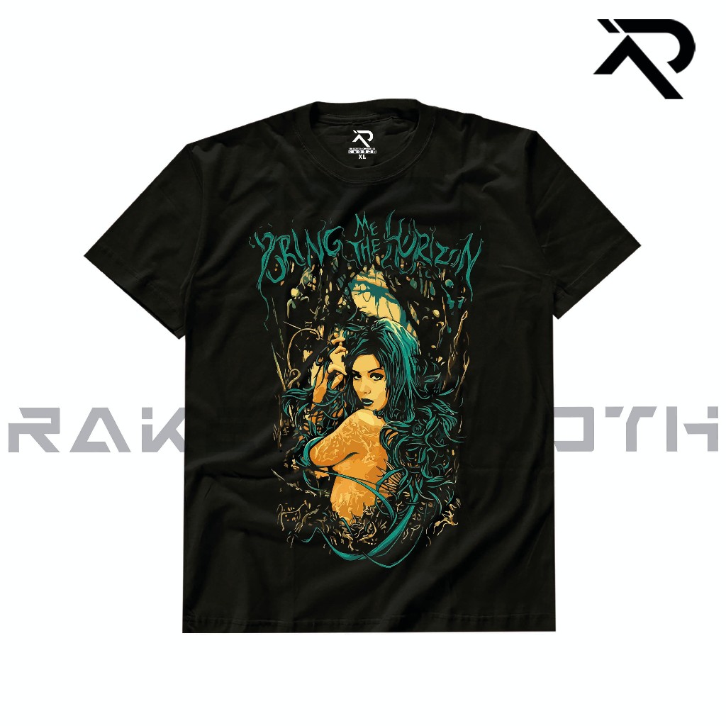 RKN Kaos Music BMTH MUS-28 Unisex Combed 30s HITAM