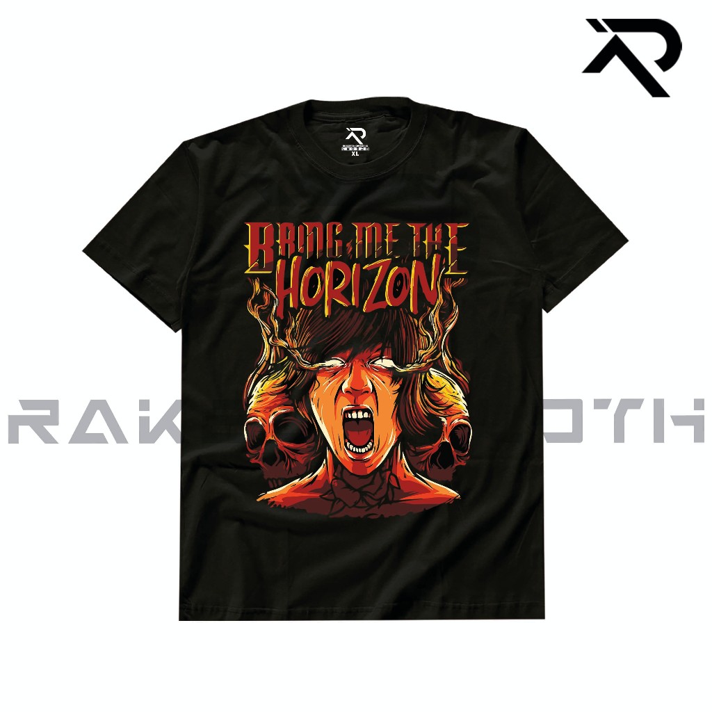 RKN Kaos Music BMTH MUS-29 Unisex Combed 30s HITAM