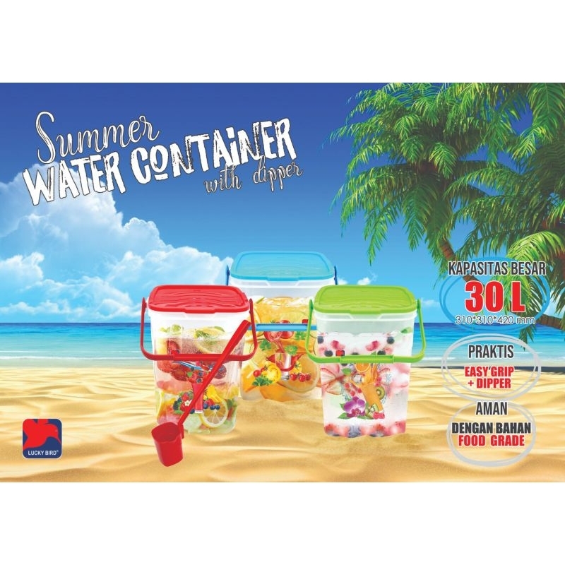 AQUARIUM ES BUAH 30 LITER LUCKY BIRD