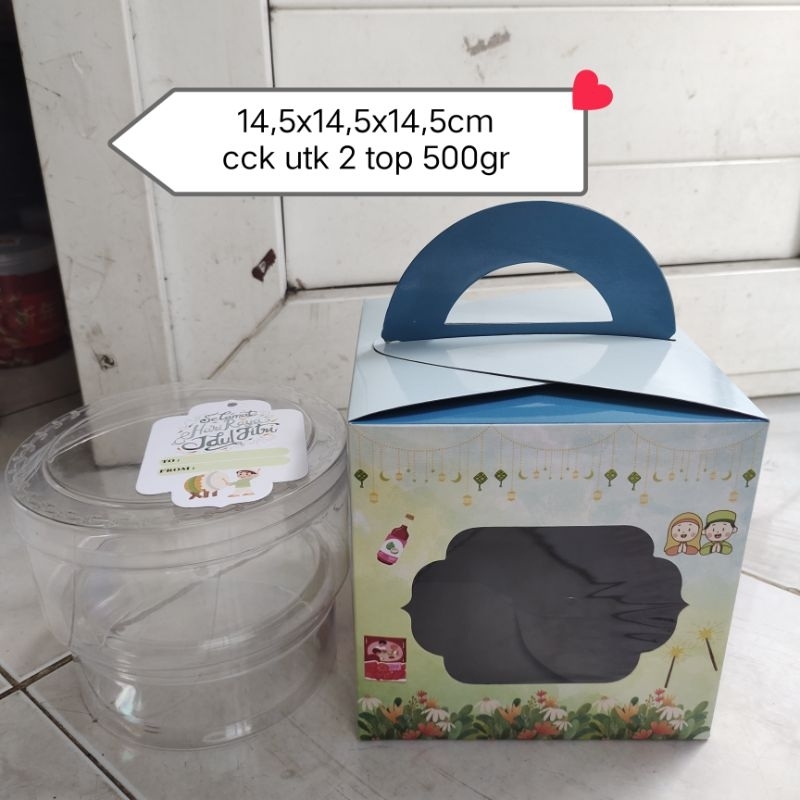 

(Free Hangtag) GRADASI BIRUQU Box Lebaran 2 Toples 500gr Box Kue Kering Idul Fitri Bunga Biru Lebaran Box Hampers Lebaran Box Kue Kering Lebaran Packaging kue lebaran Box Hampers Ramadhan box parcel idul fitri Dus packaging kue lebaran