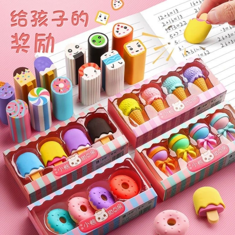 

Penghapus lucu imut aesthetic es krim Eraser