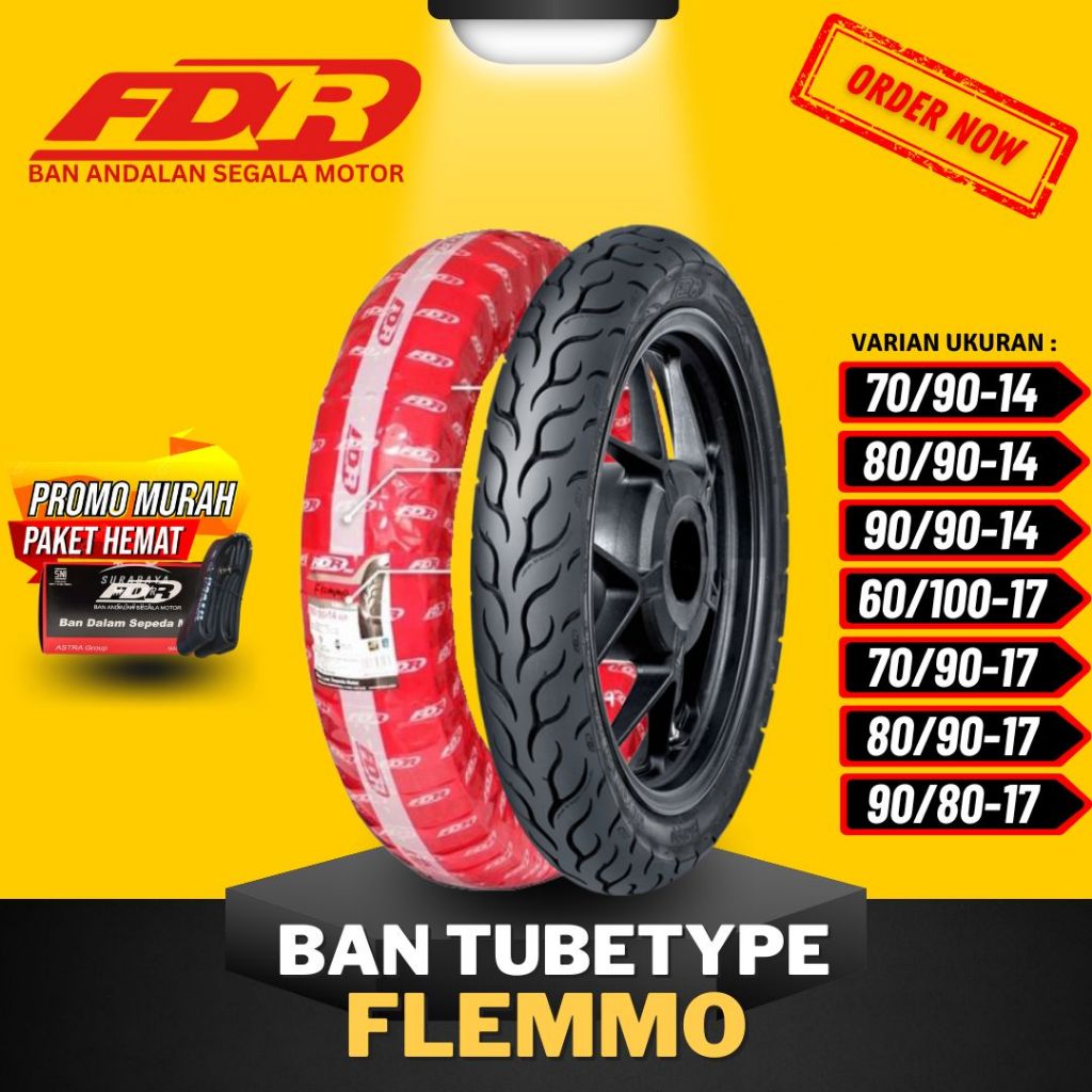PROMO [READY COD] BAN FDR FLEMMO TUBETYPE RING 17 & RING 14 / BAN FDR TUBETYPE FLEMMO TT RING 14 &