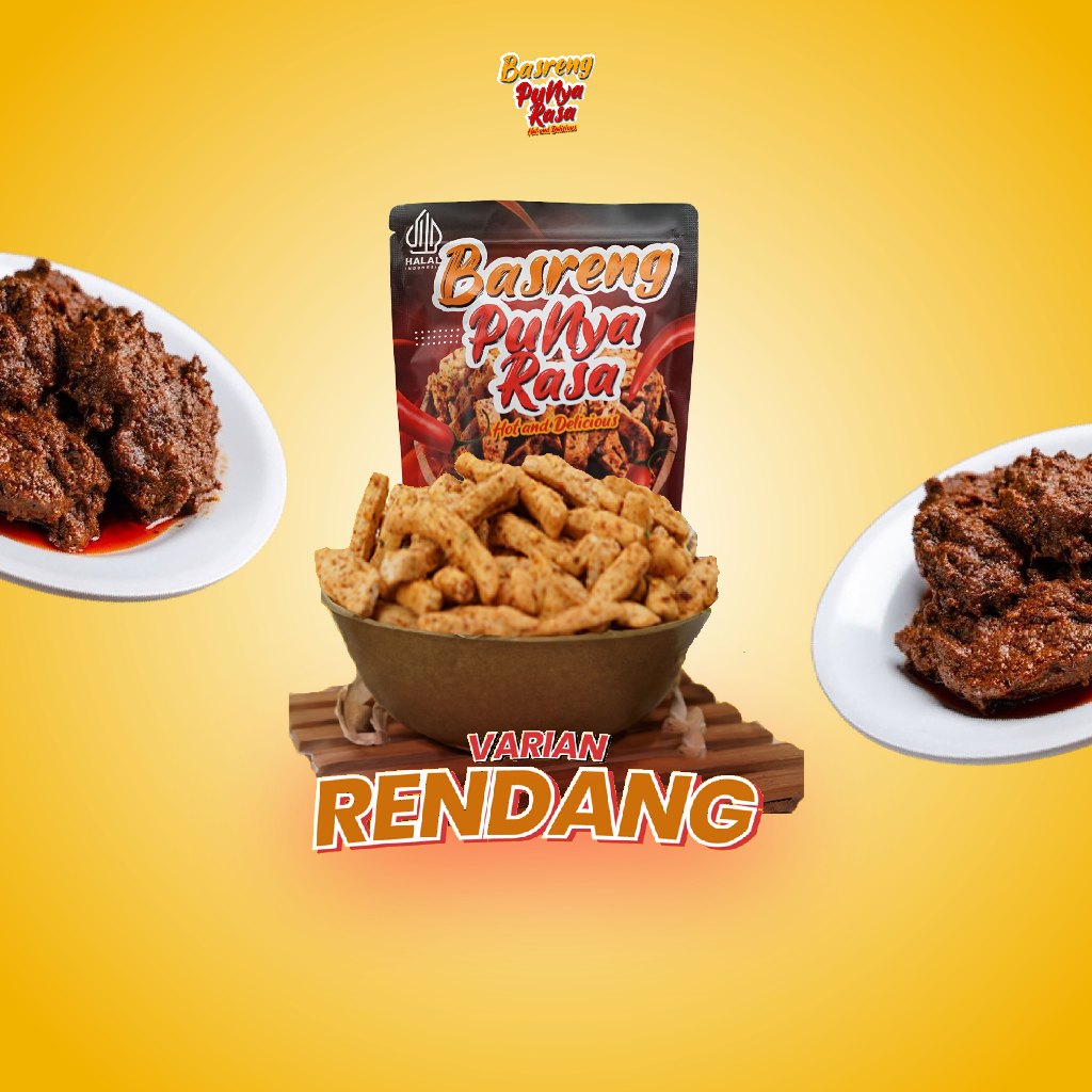 

Basreng Punya Rasa - Basreng Bakso Goreng Rendang 180g