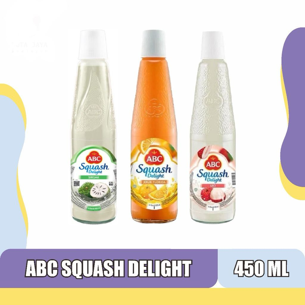 

sirup ABC Squash Syrup Orange, Leci, Sirsak 450 ML