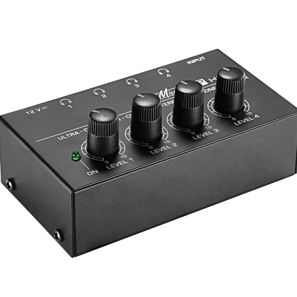 bo MicroAMP Audio Amplifier Mini Headphone 4 Channel Stereo 12V  HA4 Terupdate