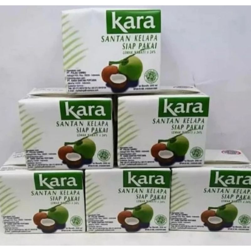 

kara santan kelapa kemasan kotak 200 ml