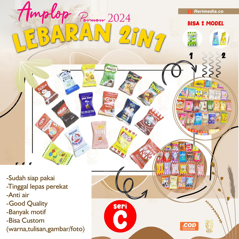 

Amplop permen lebaran terbaru SERI C bisa custom