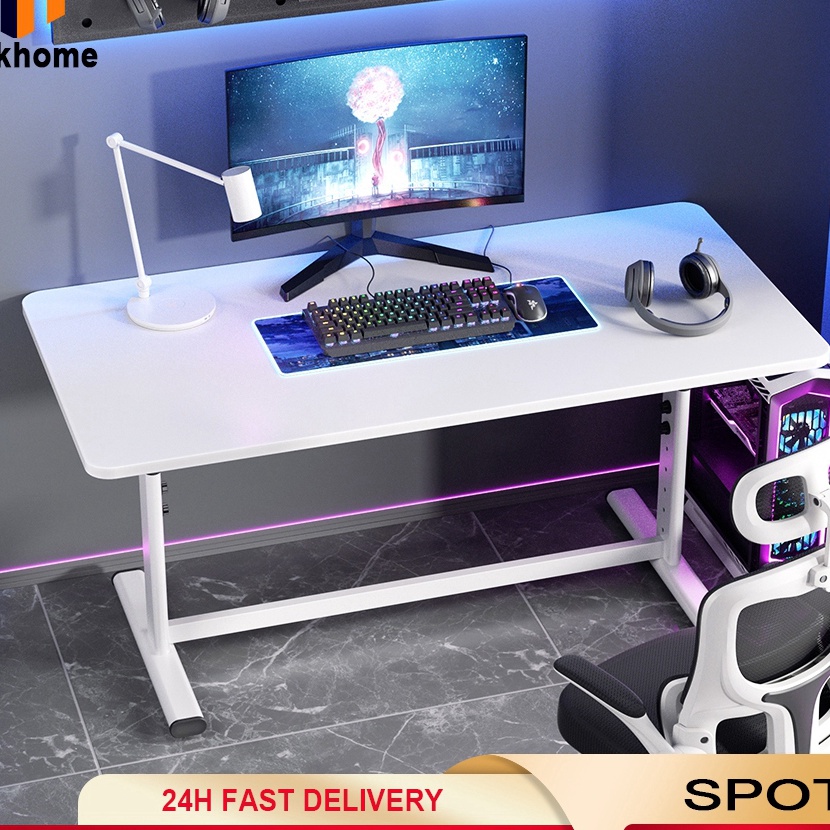 FG2 Baikhome Meja Laptop Adjustable Height Standing Desk Roda Portable Tinggi Lipat Serbaguna Belaja