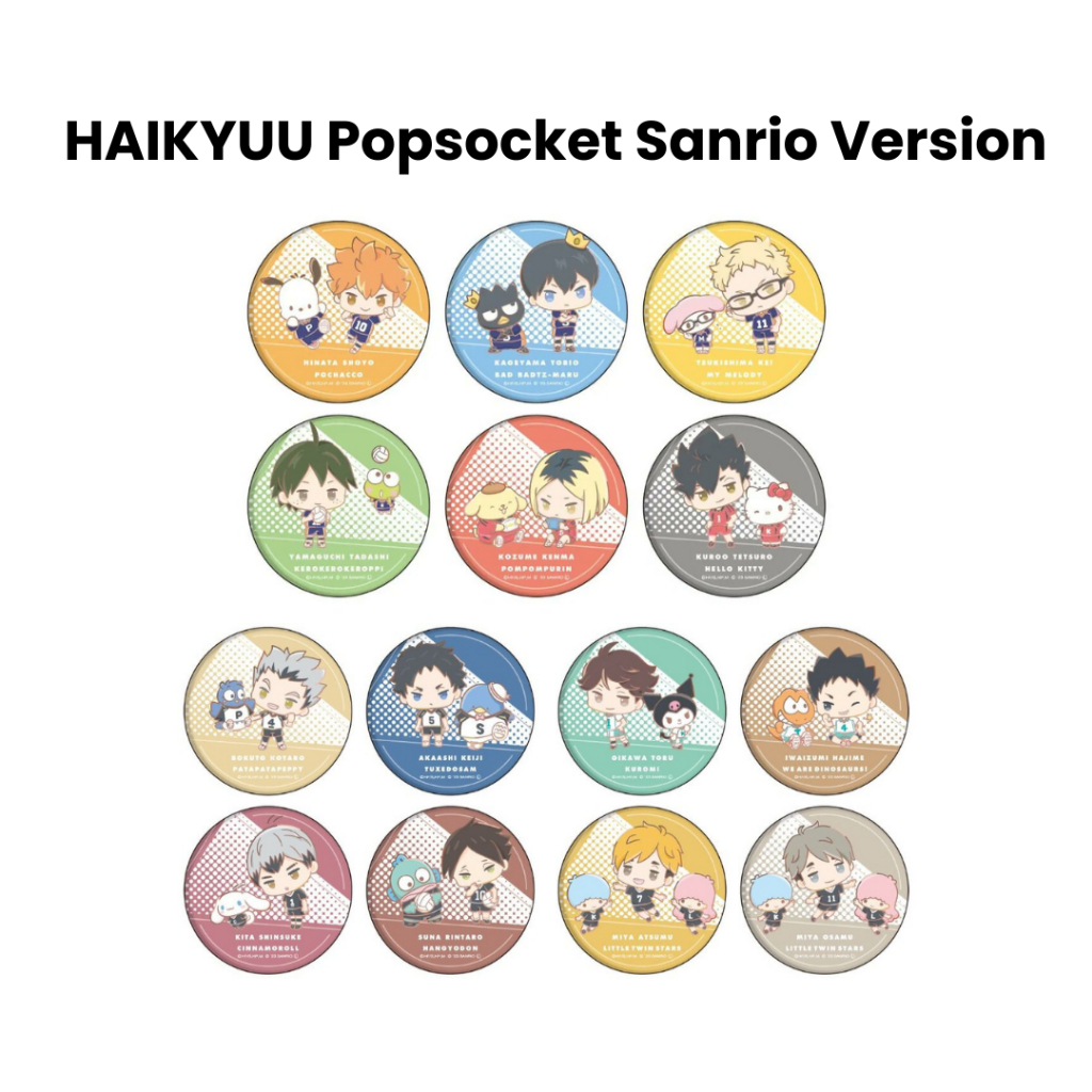 Popsocket Anime HAIKYUU SANRIO Version Ponsel Griptok