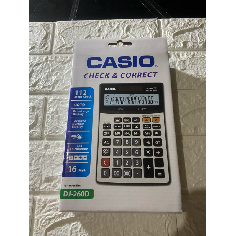 

KALKULATOR CASIO DJ 260D / 16 DIGIT