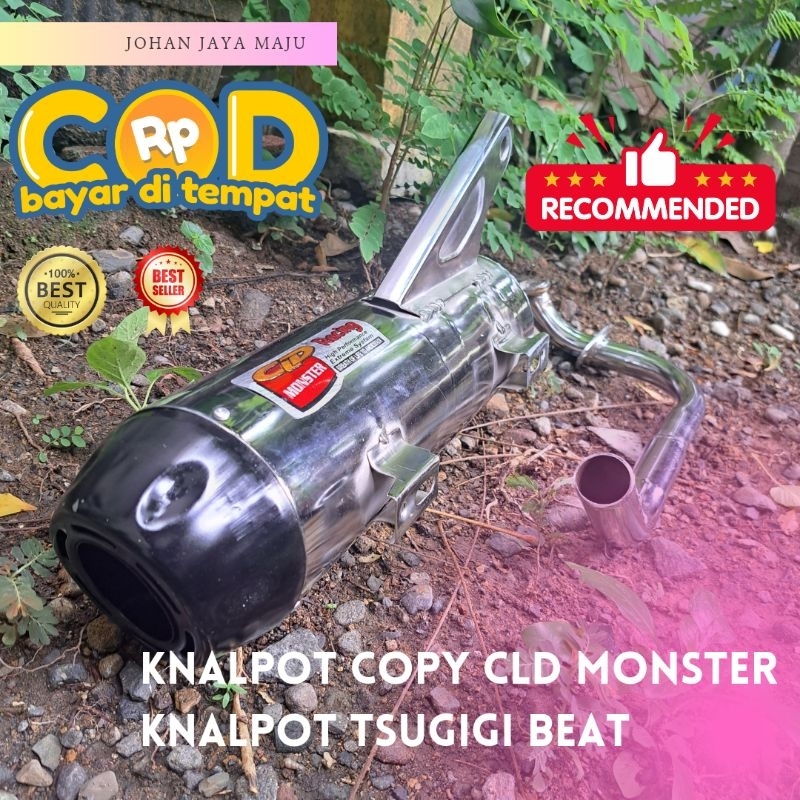 Knalpot TZM Beat ESP Copy CLD motor Beat Deluxe, Beat Fi, Beat CBS, Beat POP, Beat Karbu, Beat ESP, 