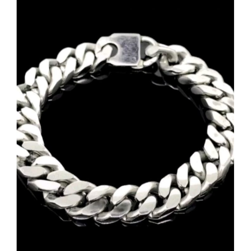 GELANG PRIA RANTAI BAJA JUMBO ANTI KARAT