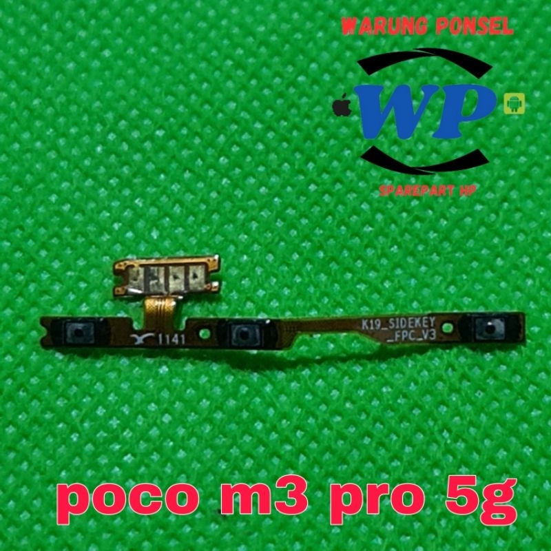 FLEXIBEL ON OFF VOLUME REDMI XIAOMI POCO M3 PRO 5G ORI COPOTAN NORMAL