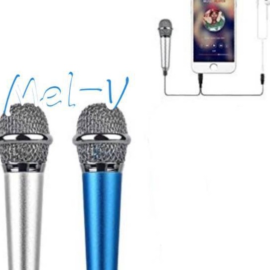 KF7 Mic Mini 2in1 Microphone  Colokan Handsfree smule wesing