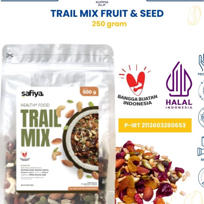 

KP8 Trail Mix Safiya 25 gr Berry Nut and Seed Original Cemilan Sehat Rasa Enak