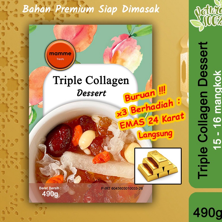 

FG2 Mamme Paket Triple Collagen Dessert 49gr 1516cup Peach Gumsnow bird nesthoney locust TCL