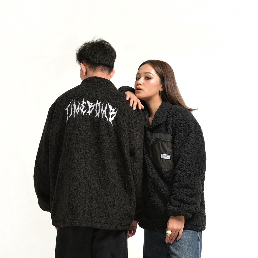 TIMEBOMB  SHERPA JACKET V3  BLACK FB  ART R3L7