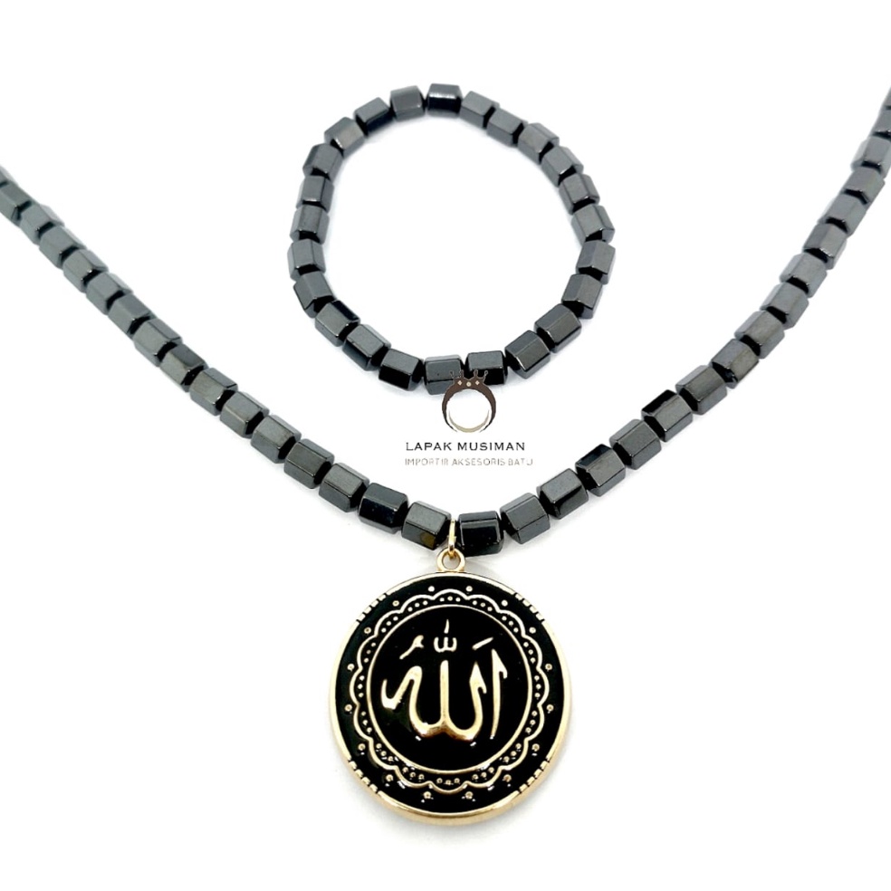 Sikat Habis Kalung Gelang Bio Magnet Lafad ALLAH Model Azhikra