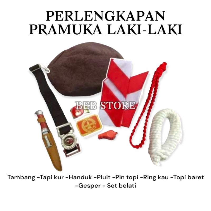 Perlengkapan Pramuka Sd Laki-Laki asesoris/atribut pramuka