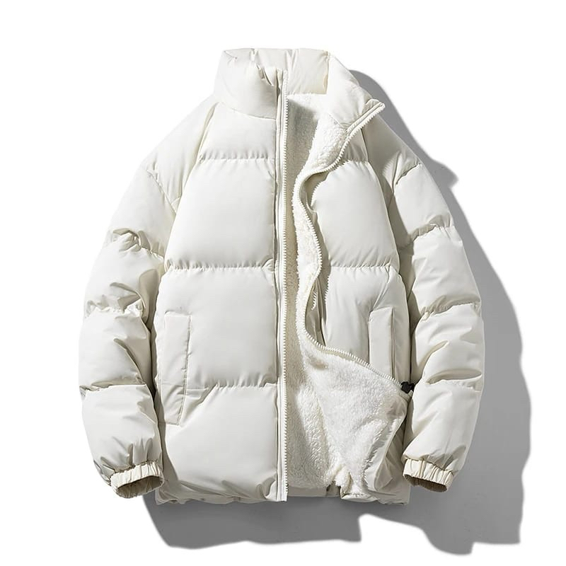 POLE.ID | Jaket Winter Pria Parka Bulu Musim Dingin Jaket Tebal Kasual Mantel Kerah Berdiri Parka Ou