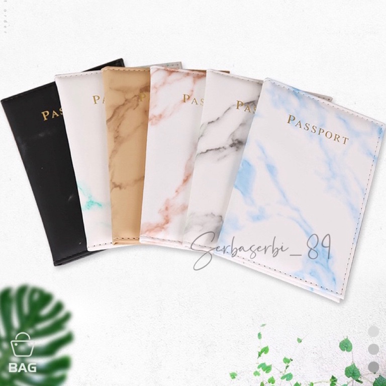 Sampul pasport bahan kulit motif mamer passport cover kulit pu ART S1E9