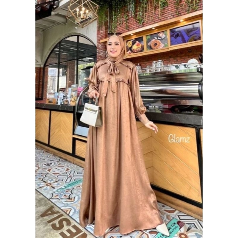 DRESS SET HIJAB SHIMMER by GLAMZ/ SET SHIMMER ORI GLAMZ