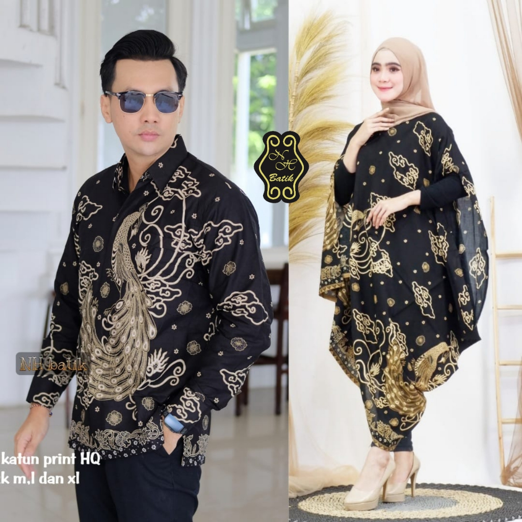 Baju Couple Kaftan Batik