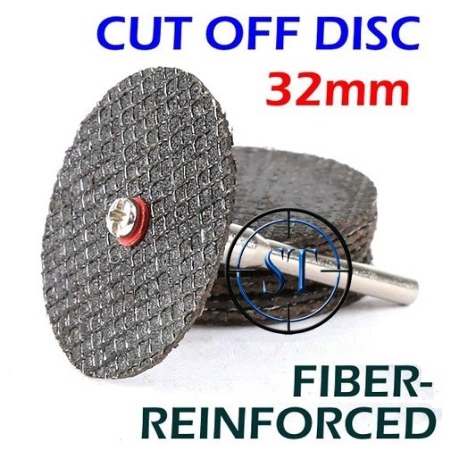 Mata Fiber Reinforced 32mm Gerinda Potong Besi Cutting Disc Stainless Cut Off Disc Abrasive Stainles