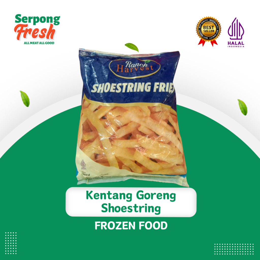 

Kentang Goreng Ranch Harvest Shoestring 1kg