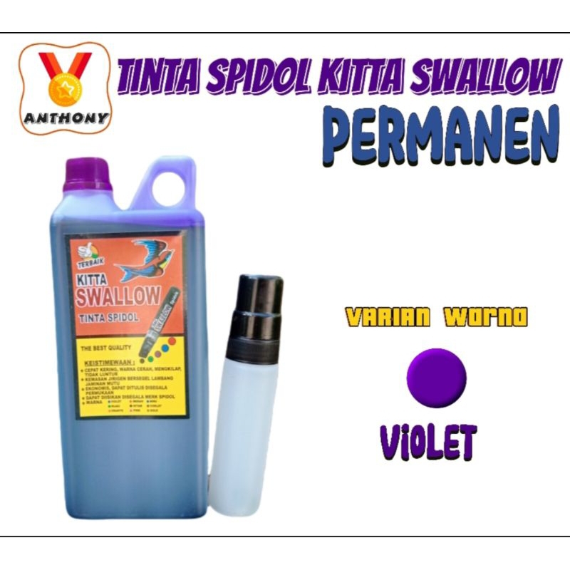 

ANTHONY Tinta Kitta Swallow Violet Permanen mengkilau