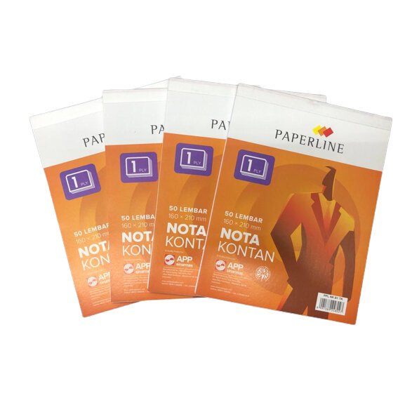 

NOTA KONTAN 1 PLY PAPERLINE / NOTA KONTAN 1 PLY 160 x 210mm / NOTA BESAR ( PCS )