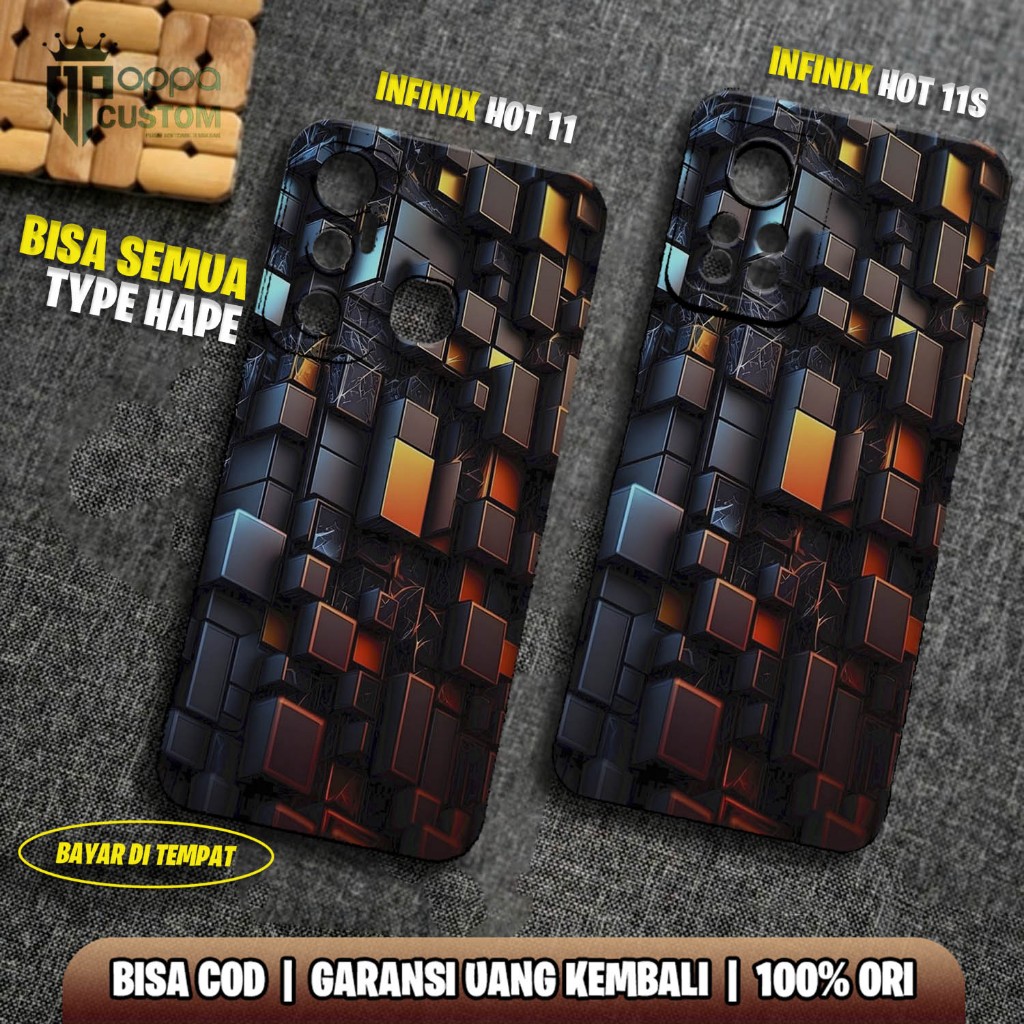 CASE INFINIX HOT 11 11S - CASING HOT 11 11S  - Motif  [ Abstrack 2 ] Case Hp Infinix hot 11 - Infini