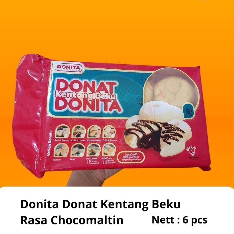 

Donita Donat Kentang Frozen Chocomaltine (isi 6 pcs)