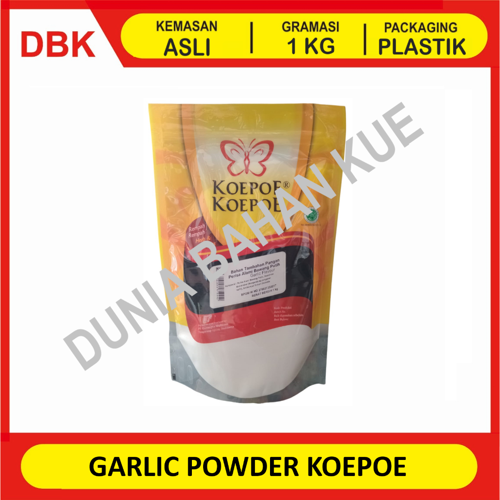 

GARLIC POWDER KOEPOE - 1 KG / KUPU BAWANG PUTIH BUBUK. FOOD GRADE