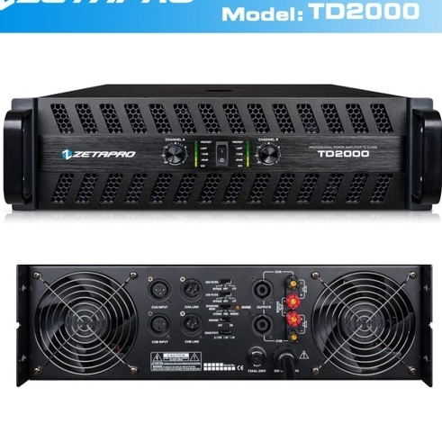 Power Amplifier Zetapro TD2000 / TD 2000 / TD-2000 Original