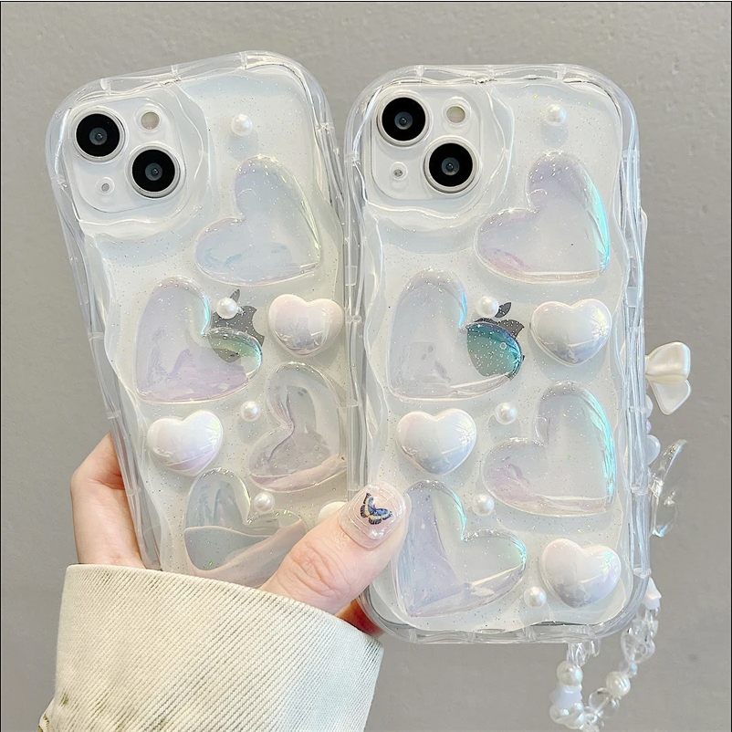 NEW Case Suitable For iPhone 13 Pro ProMax 14 Plus Pro Pro Max 15 Plus Pro Pro Max 3D Butterfly Love