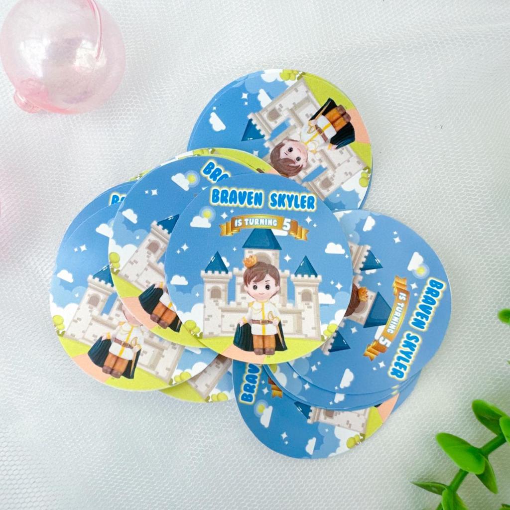 

Prince Pangeran Sticker Birthday Pudding Souvenir Box Hampers Ulang Tahun