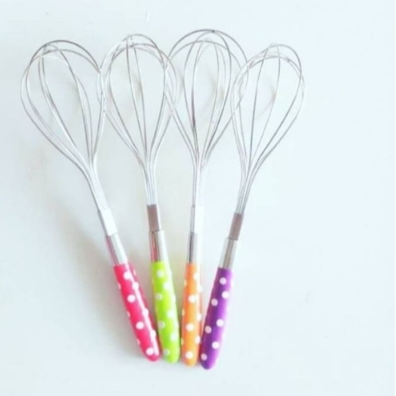 Ballon whisk polkadot/ kocokan telur/kocokan Adonan